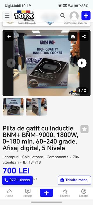 Plita gatit inductie profesionala