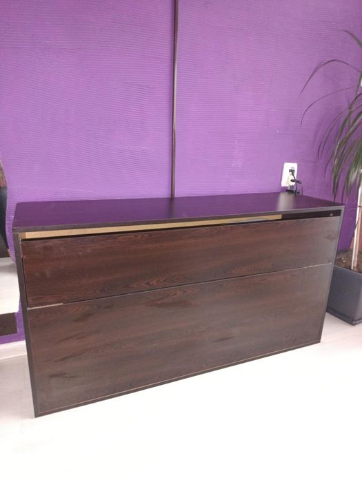 Скрин шкаф ракла цвят венге