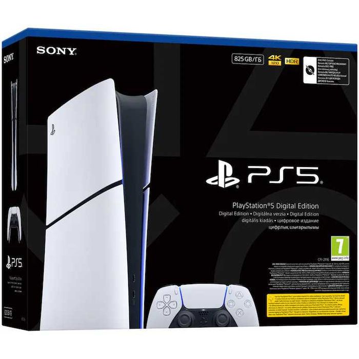 Sigilat Consola PlayStation 5 Digital Edition (PS5) Slim, 825GB SSD, E-Chassis