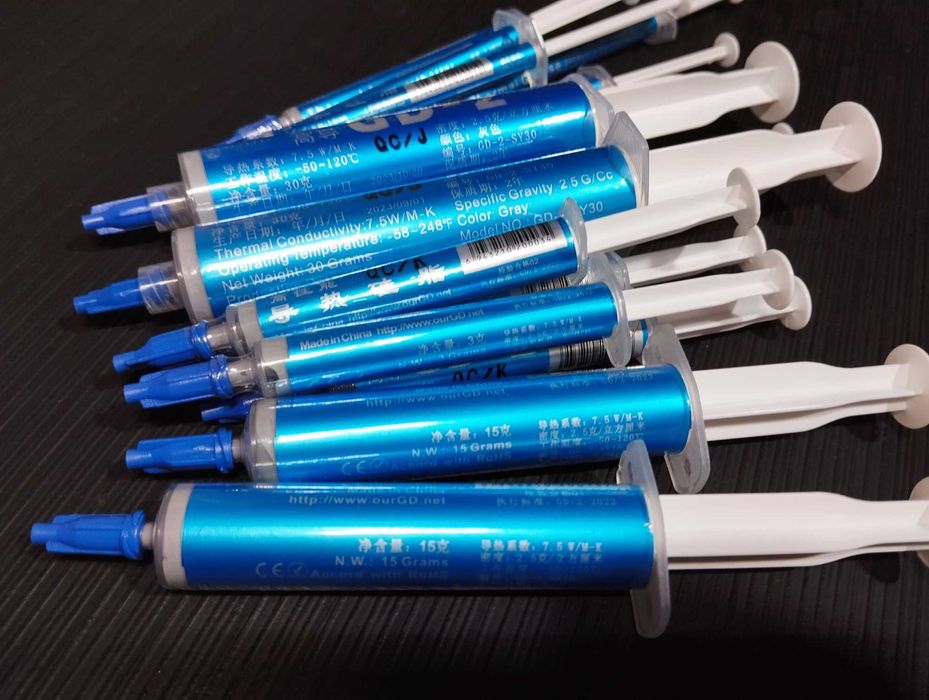 Термопаста GD-2 с высокой теплопроводностью 7.5W/mk. Доставка Гарантия