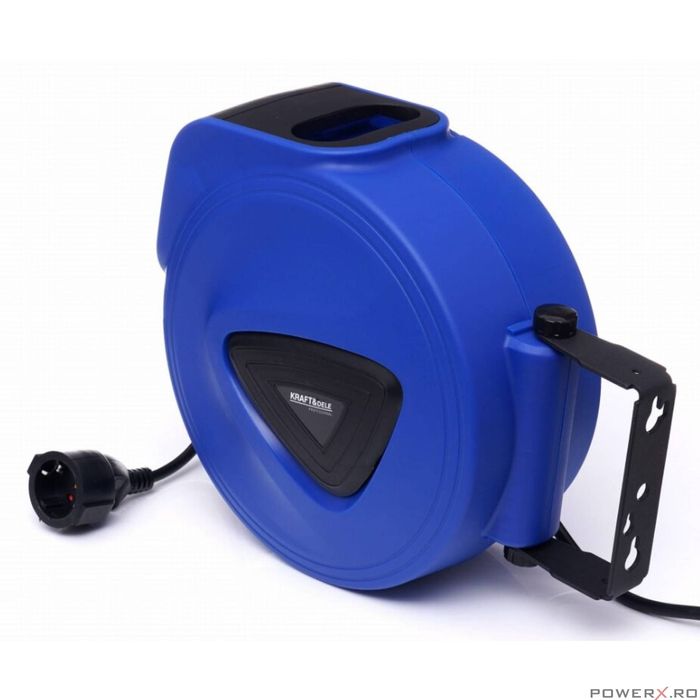 Cablu electric prelungitor cu tambur 10m, Kraft