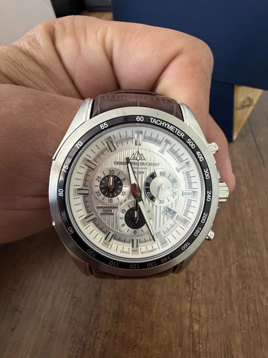 Christophe Duchamp Volcan CD7901-03 – хронограф, сапфир, 44 мм, пълен комплект