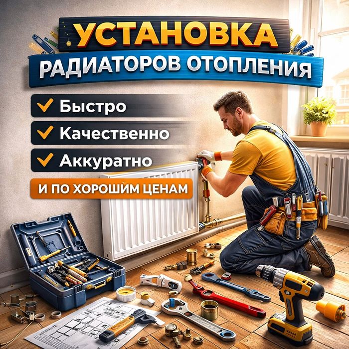 Установка радиаторов отопления