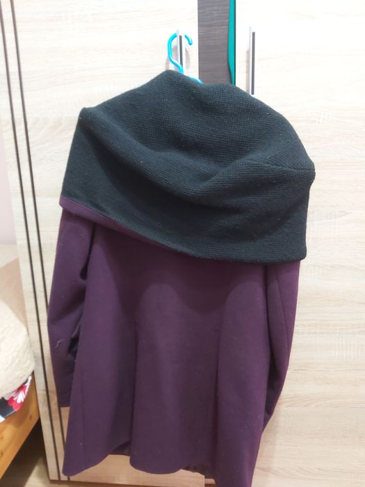 Palton Mov pana în talie