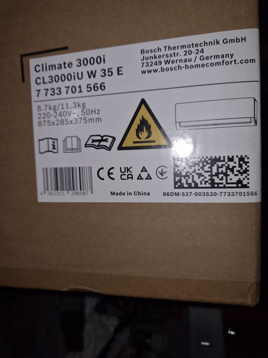 Unitate Interna Bosch Aer Conditionat Multi Split Climate 3000i 12000BTU