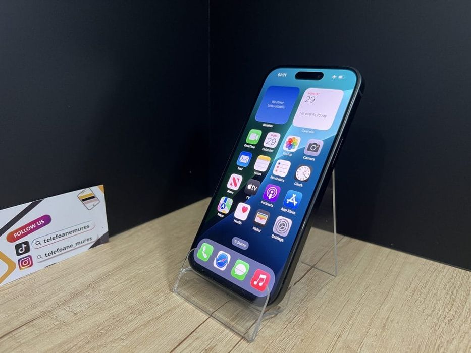 iPhone 15 128Gb Black 3 ani garanție, Telefoane Mureș