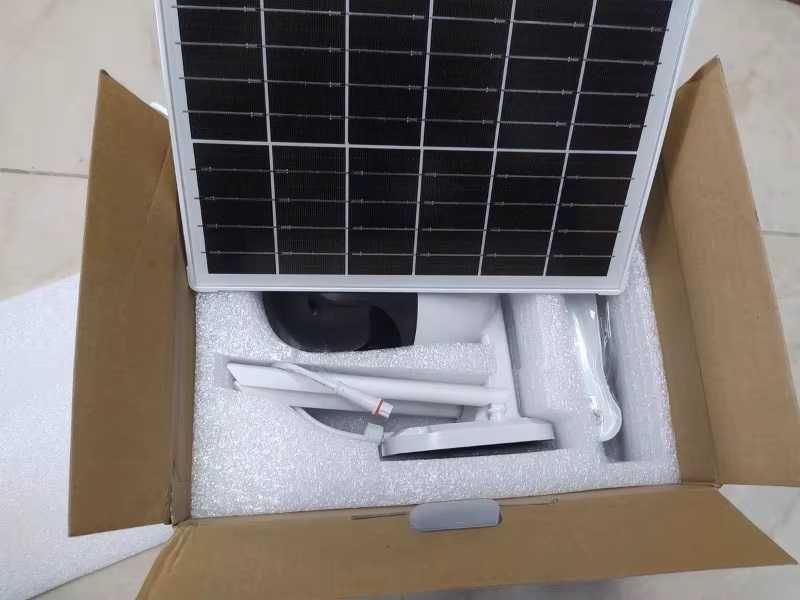 Външна 4G соларна въртяща се камера с панел, SIM карта, 10MP, Детектор