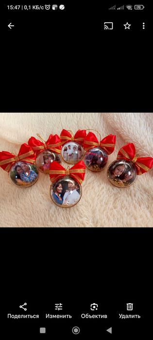 Новогодний фото шар