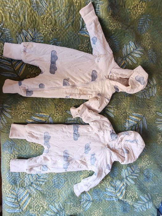 Памучен бебешки гащеризон Reserved за момче