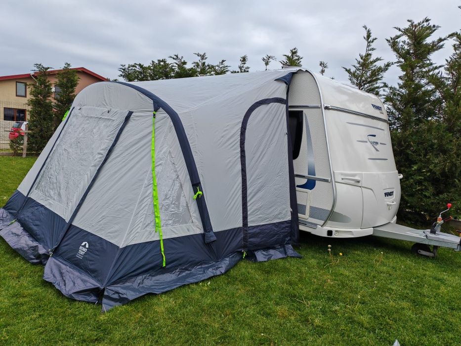 Cort pentru rulota partial cu structura pe aer ONE BEAM AIR 325