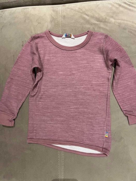 2 X Set bluză și colanți din lână merinos și bambus - Mărime 98/104