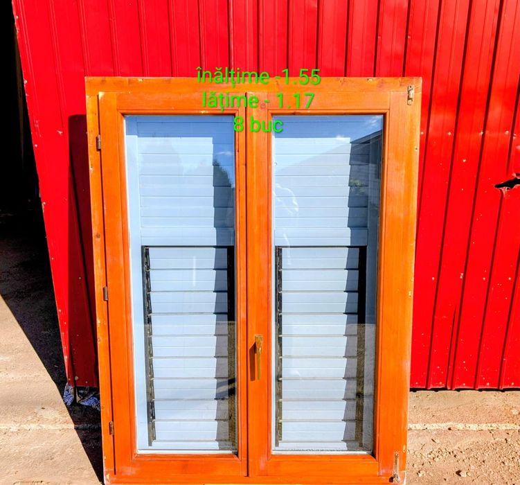 Geamuri termopan din lemn masiv cu obloane