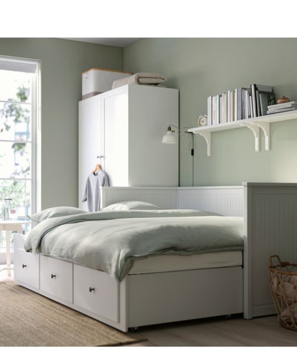 Vand pat divan Ikea Hemnes alb