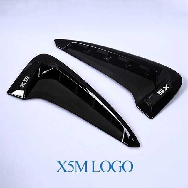Set Extensii Ornamente Aerisiri Aripi BMW X5 F15 X5M F85 Negru Lucios
