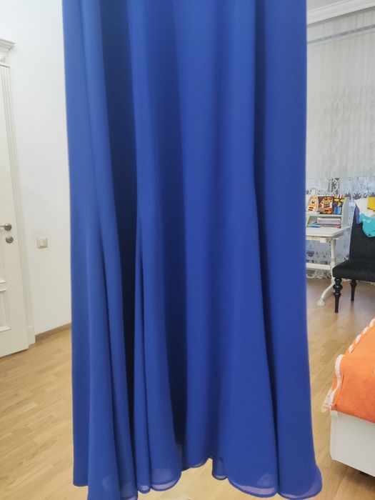 Платье вечернее темно-синее