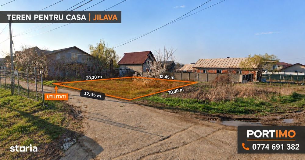 Teren pentru casa 250 mp | Jilava – acces rapid catre Bucuresti si A0