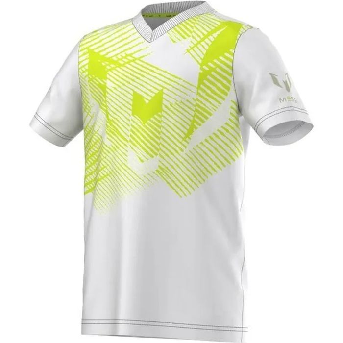 Tricou kids Adidas Messi Graphic Neon/Alb