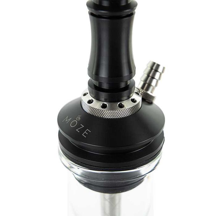 Narghilea Moze Breeze Two, Diverse nuante, Vas Transparent