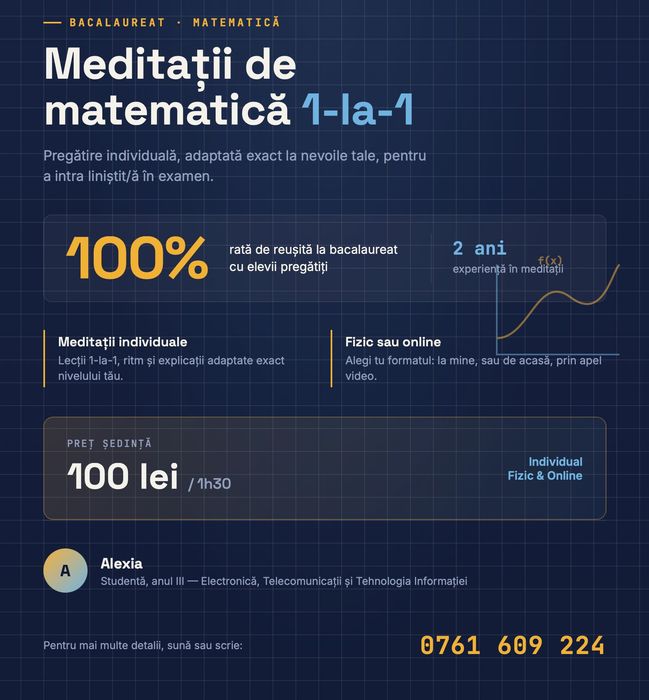 meditatii matematica bac