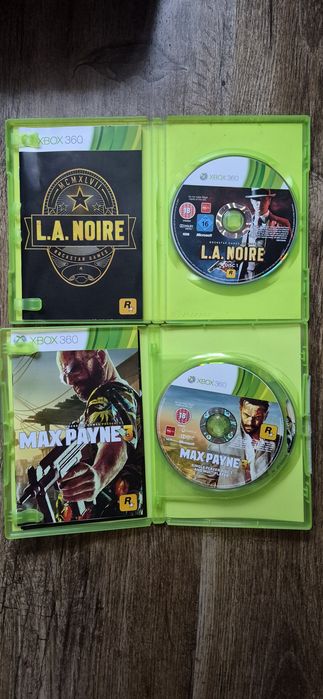 Vând Max Payne 3 si L.A.Noire Xbox 360