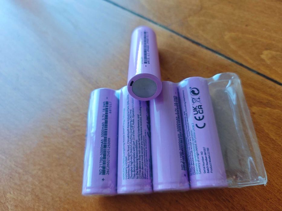Мощни Li - ion зареждаеми батерии модел 21 700 - 5000mAh, 3,7 V