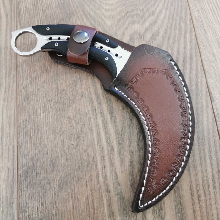 Тактически нож Karambit Карамбит с полимерна или кожена кания Тод Бег