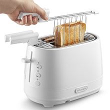 Двоен Тостер De Longhi CTLAP2203 с щипки 550W,затопляне/размразяване