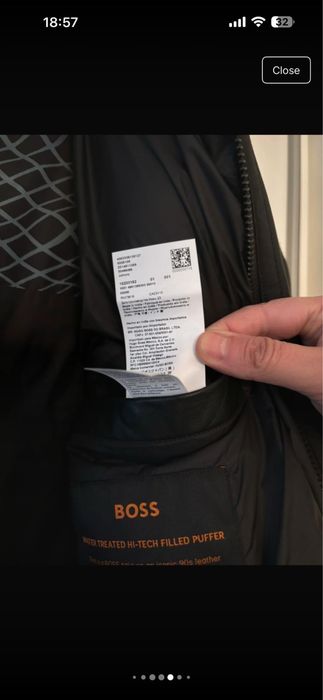 Vand Geaca puf Boss din piele