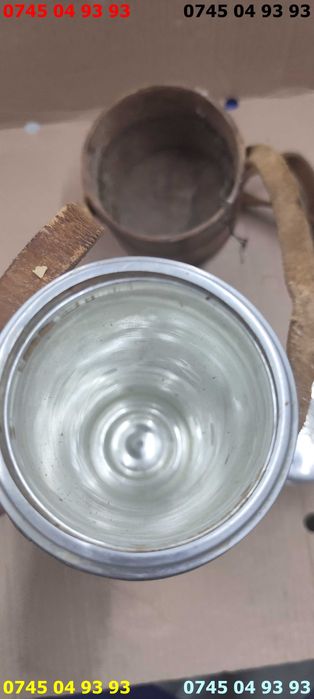 termos vintage 2L litri husa toc din piele sticla termica