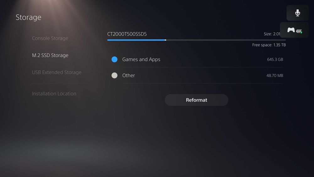 Crucial CT2000T500SSD5 — 2TB SSD  M.2 NVMe gen4 PS5