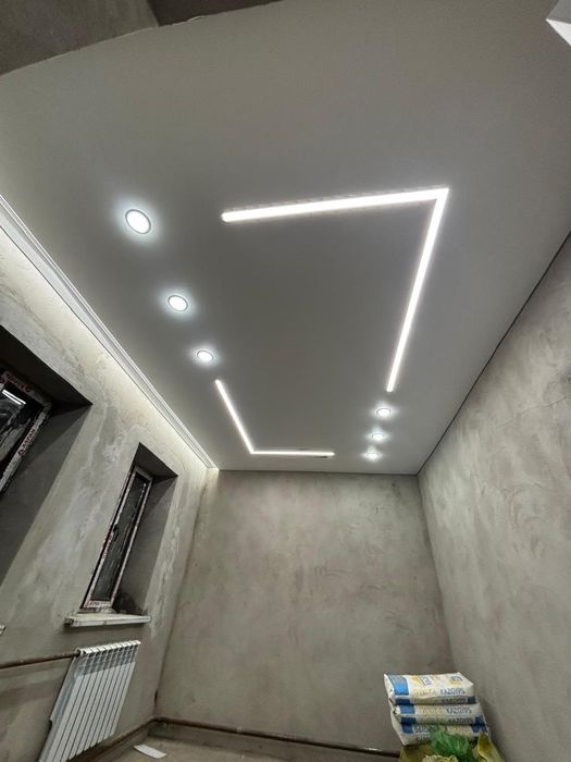 Натяжные потолки ,Освещение.