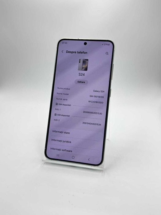 Samsung S24 / 128 GB 8 GB Ram / Factura / Garantie #41368