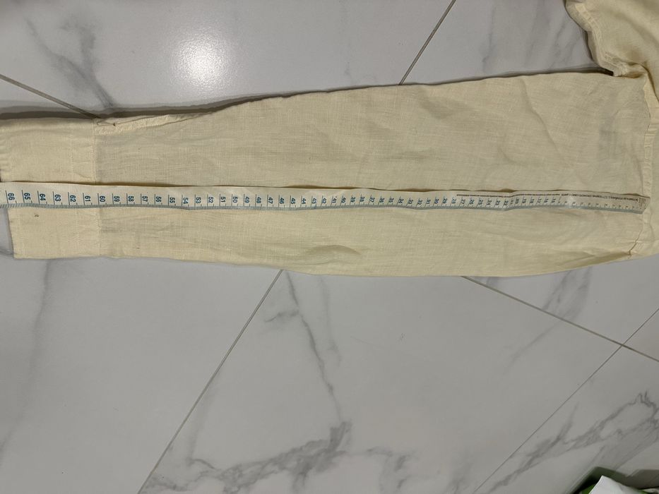 Оригинална ленена мъжка риза L размер