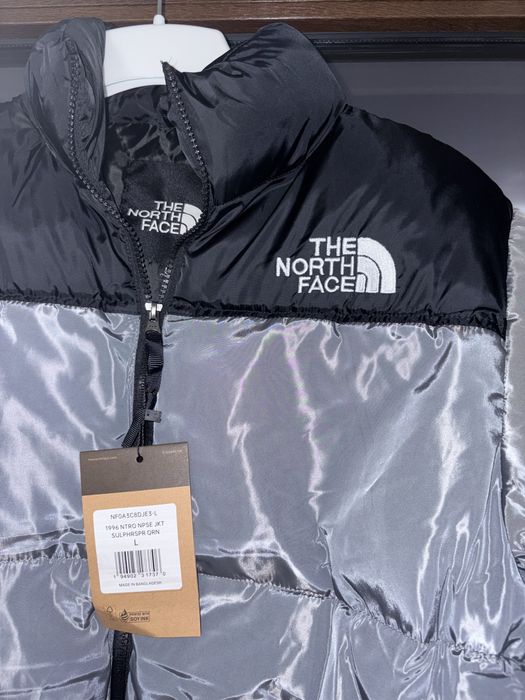 Geacă L The North Face negru neagră gri alb albă