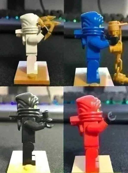 Kai, Jay, Cole, Zane Pilot LEGO Ninjago Figurine