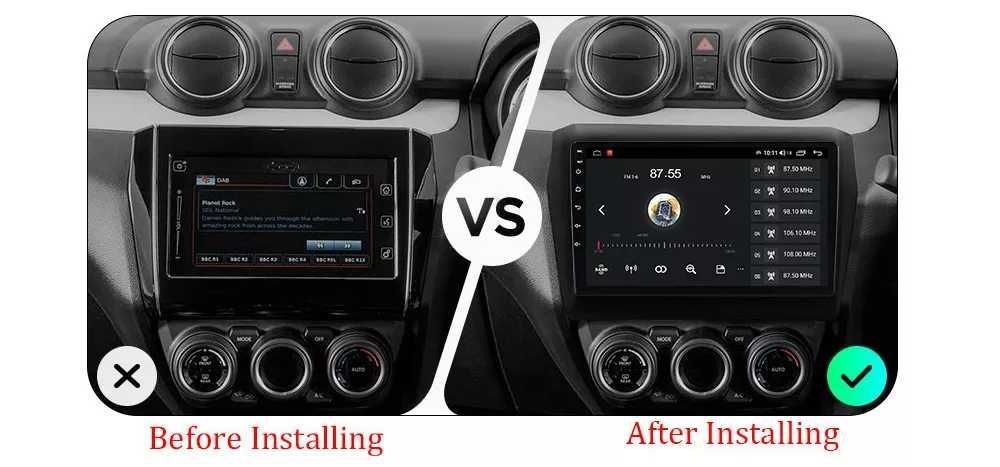 NAVIGATIE Android 14 Suzuki Swift 2016-2020 1/8 Gb Waze CarPlay CAMERA