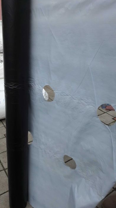Folie perforata/neperforata Israel alb negru 1,2 si 1,4m