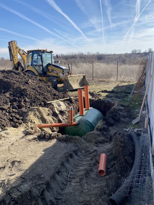 Escavari fose,fundati de casa ,apa ,gaze , canalizare decoperta teren