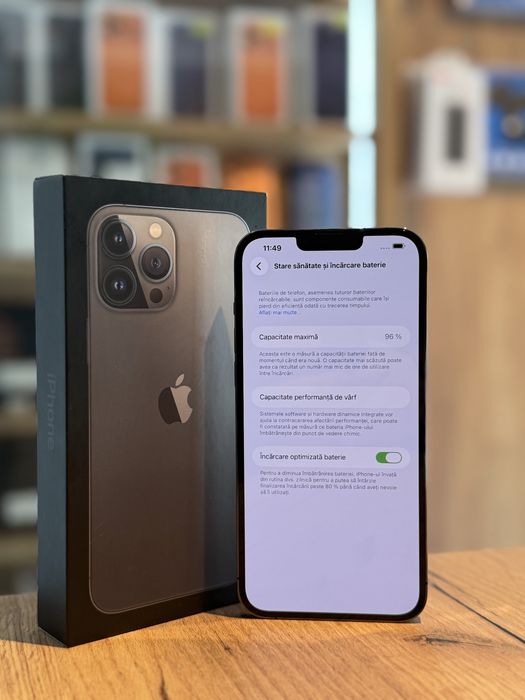 iPhone 13 Pro Max 256GB Graphite/Baterie96%/Garantie 12 luni @atsgsm.ro