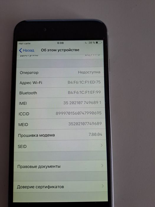 Продам iPhone 6 на запчасти
