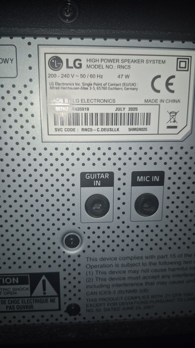 Boxă lg xboom rnc 5
