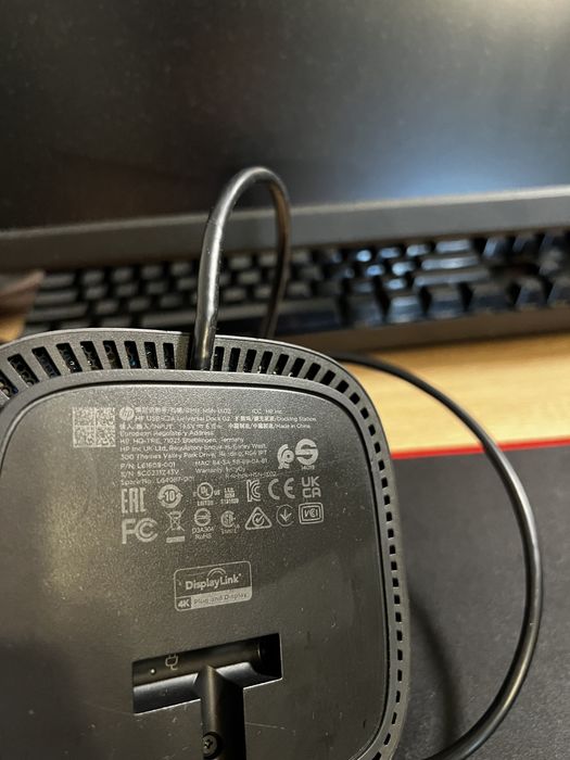 Docking Station HP USB-C/A Universal Dock G2 – Ca nou, încărcător original