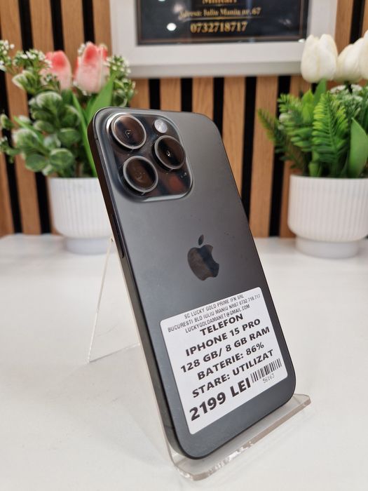 Iphone 15 Pro 128GB / 8GB RAM 86% Baterie Garantie! #56163