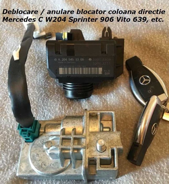 Programare cheie Mercedes chei Smart anulare blocator volan pe loc verificare reparatii contact Mercedes