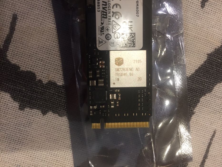 SSD, Micron 512Gb, M2, 2280, NVMe 3.0 x 4