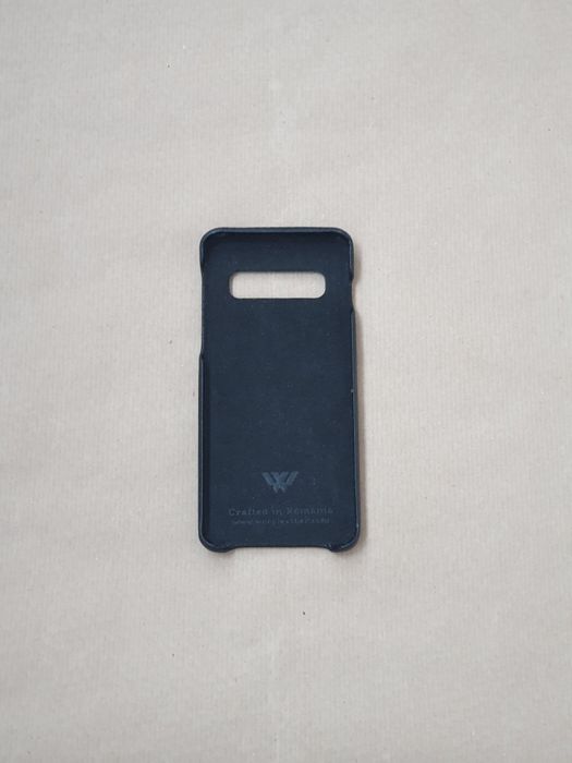 S10 - Husă WOOP din Piele Naturala - Soft Black Pierced