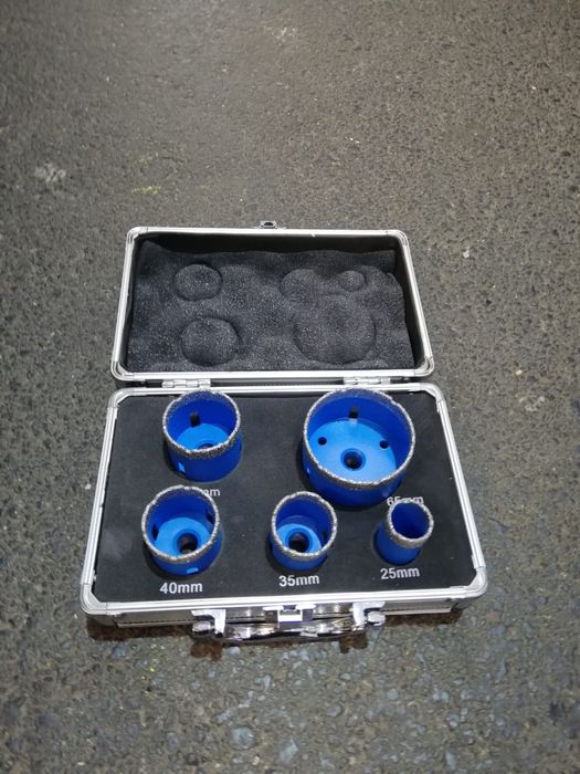 Set 5 carote diamantate: 25/35/40/45/65 mm