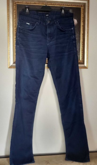 Blugi Jeans barbatesti Hugo Boss bleumarin originali