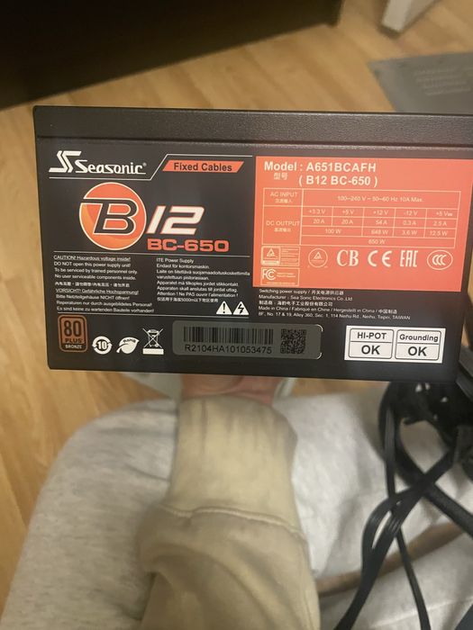 Sursa PC Seasonic B12 BC-650, 80+ Bronze, 650W