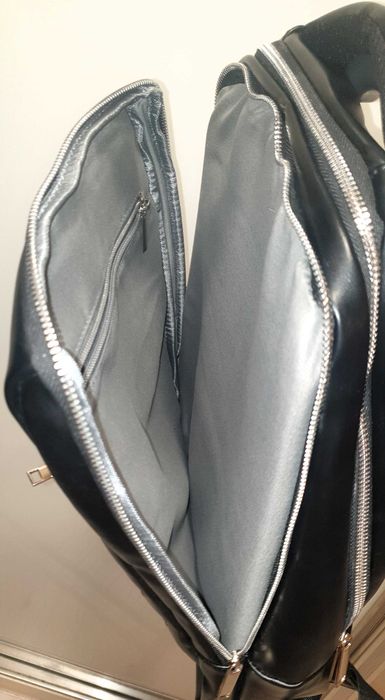 Rucsac Aeronautica Militare, Piele, Negru , NOU